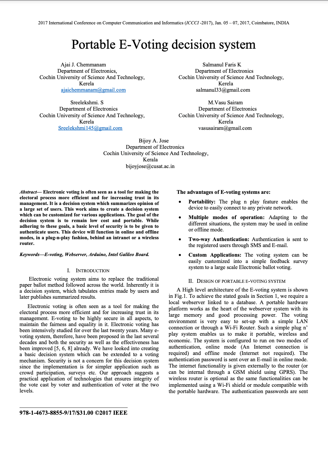 Portable E-voting decision system gallery